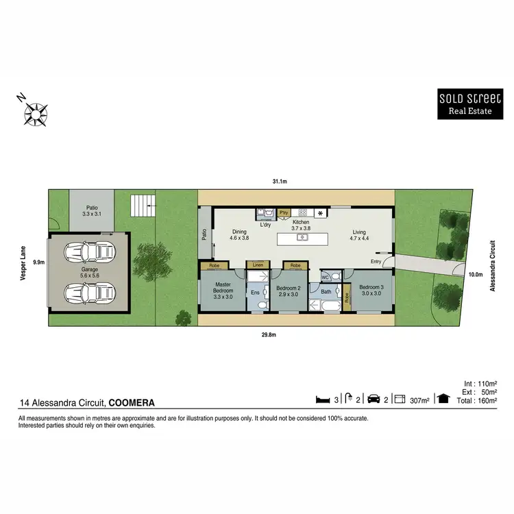 Floorplan of Homely house listing, 14 Alessandra Circuit, Coomera QLD 4209