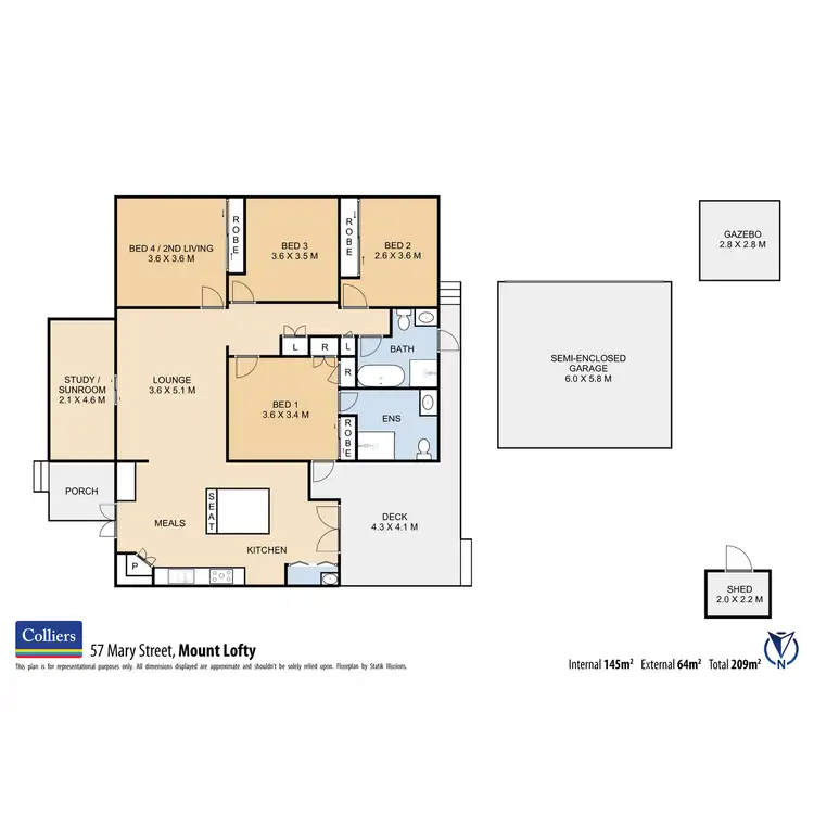 Floorplan of Homely house listing, 57 Mary Street, Mount Lofty QLD 4350