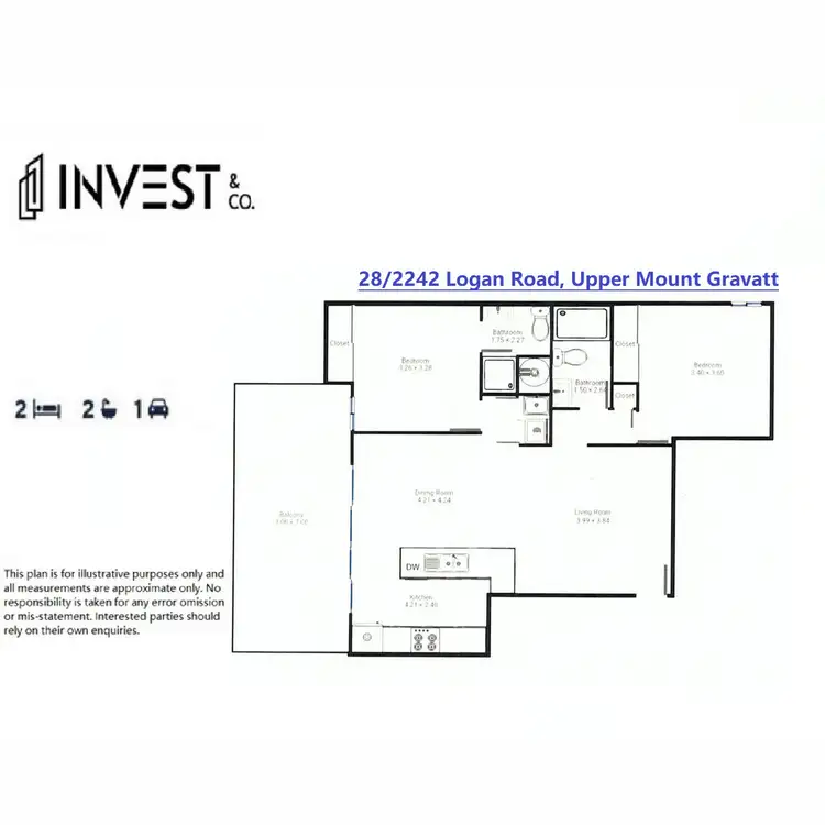 Floorplan of Homely apartment listing, 28/2242 Logan Road, Upper Mount Gravatt QLD 4122