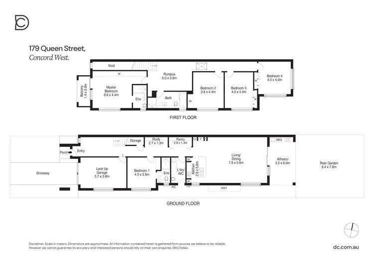 Floorplan of Homely semi-detached listing, 179 Queen Street, Concord West NSW 2138