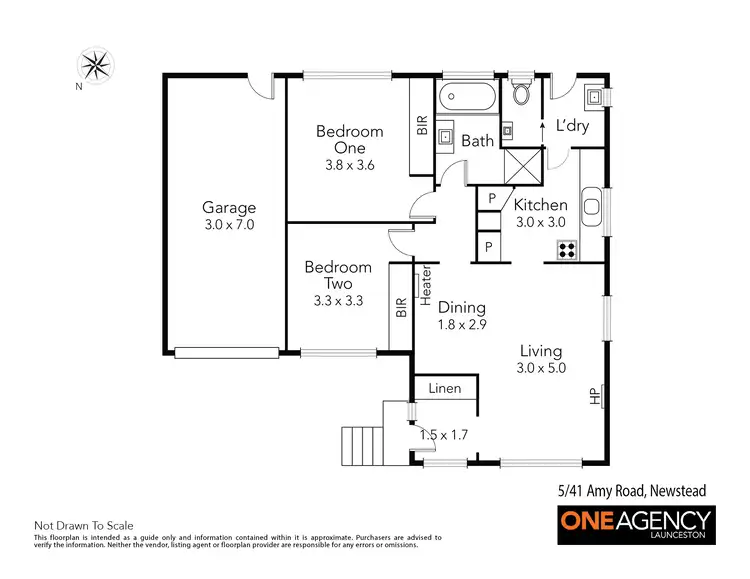 Floorplan of Homely unit listing, 5/41 Amy Road, Newstead TAS 7250