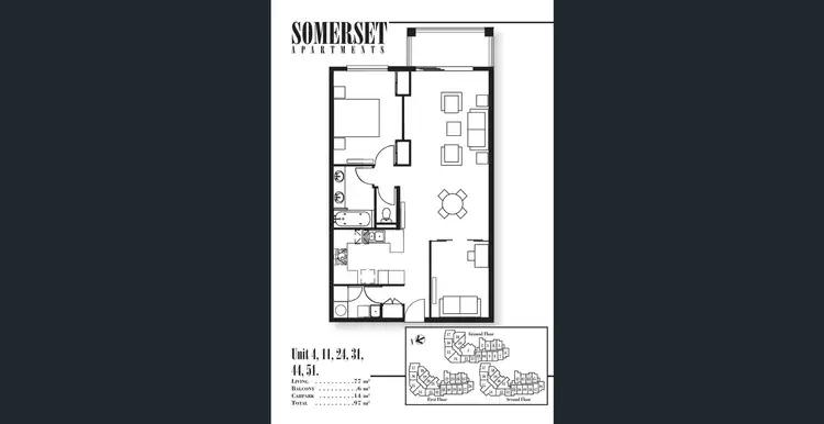 Floorplan of Homely apartment listing, 1724/2-10 Greenslopes Street, Cairns North QLD 4870