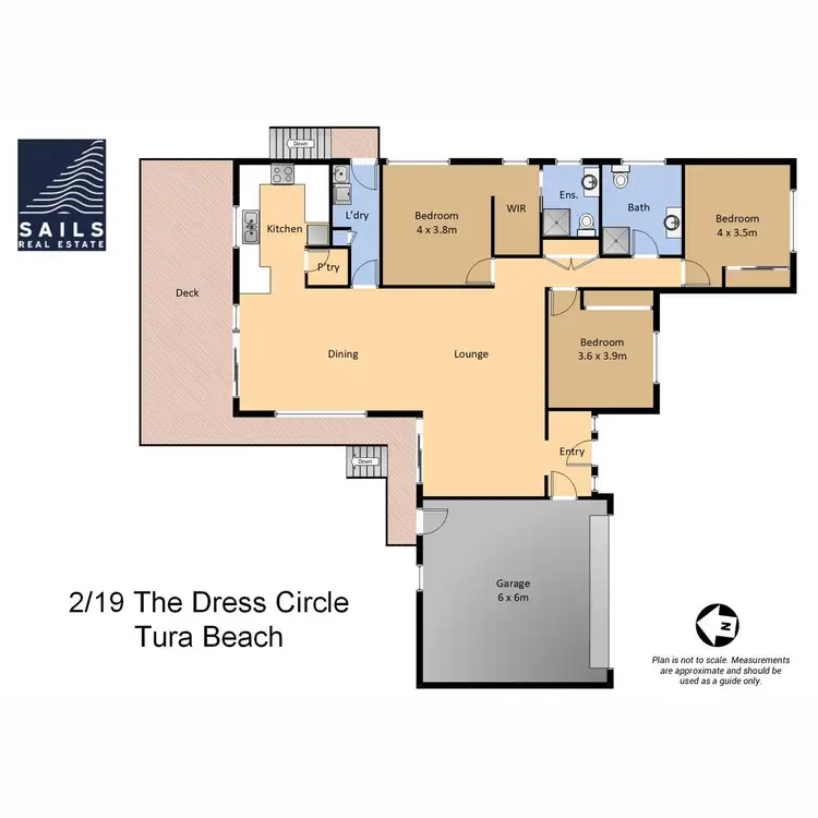 Floorplan of Homely townhouse listing, 2/19 The Dress Circle, Tura Beach NSW 2548