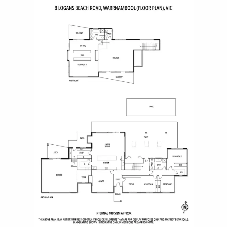 Floorplan of Homely house listing, 8 Logans Beach Road, Warrnambool VIC 3280