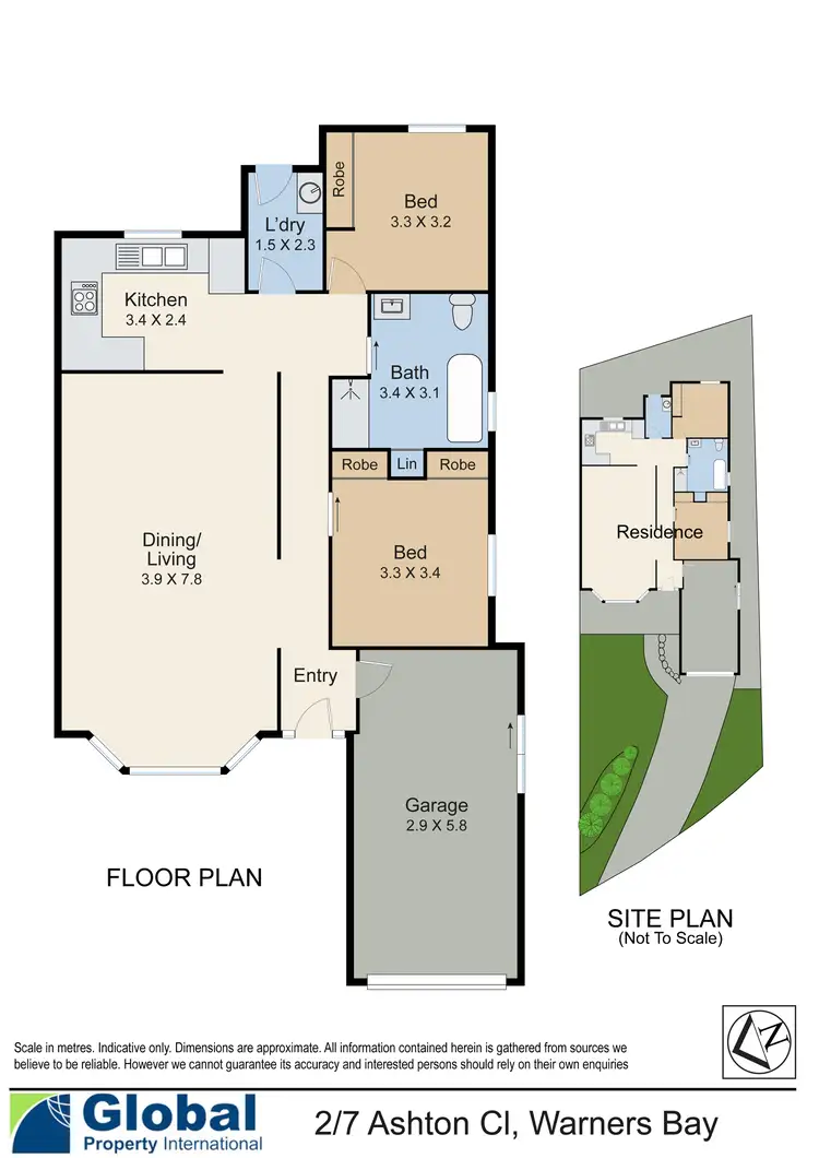 Floorplan of Homely villa listing, 2/7 Ashton Close, Warners Bay NSW 2282