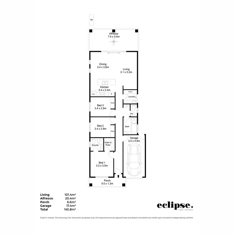 Floorplan of Homely house listing, 8 Sheldrick Court, Broadview SA 5083