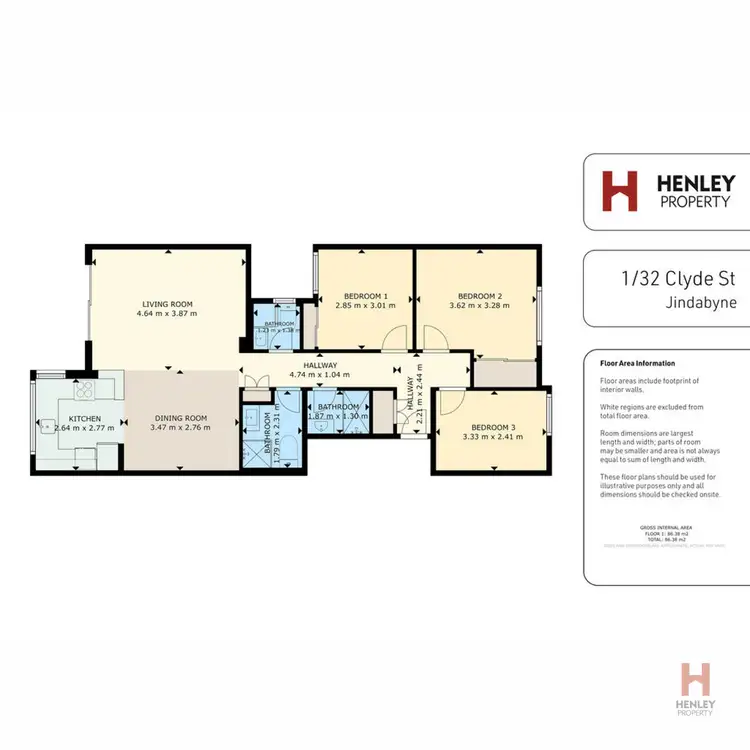 Floorplan of Homely unit listing, 1/32 Clyde Street, Jindabyne NSW 2627