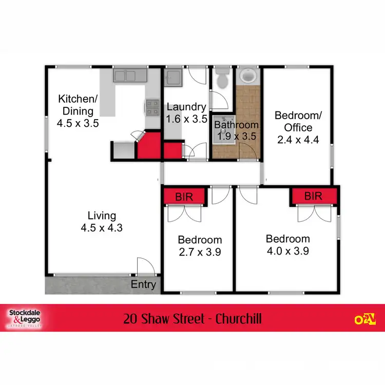 Floorplan of Homely house listing, 20 Shaw Street, Churchill VIC 3842