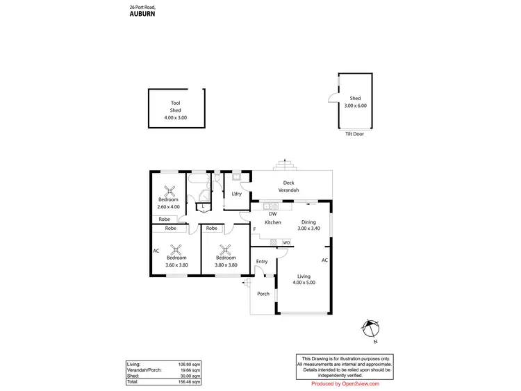 Floorplan of Homely house listing, 26 Port Road, Auburn SA 5451