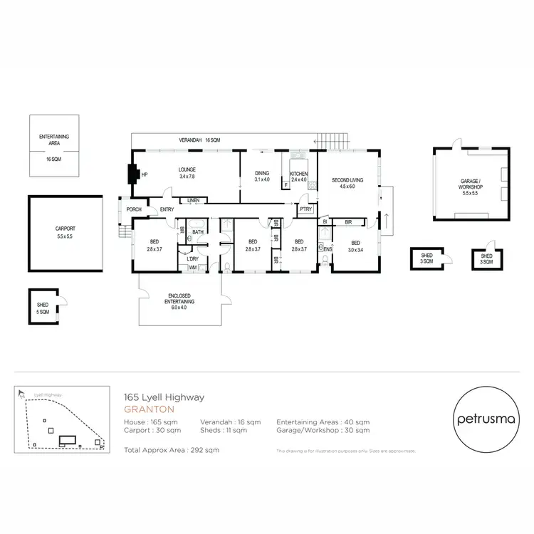 Floorplan of Homely house listing, 165 Lyell Highway, Granton TAS 7030