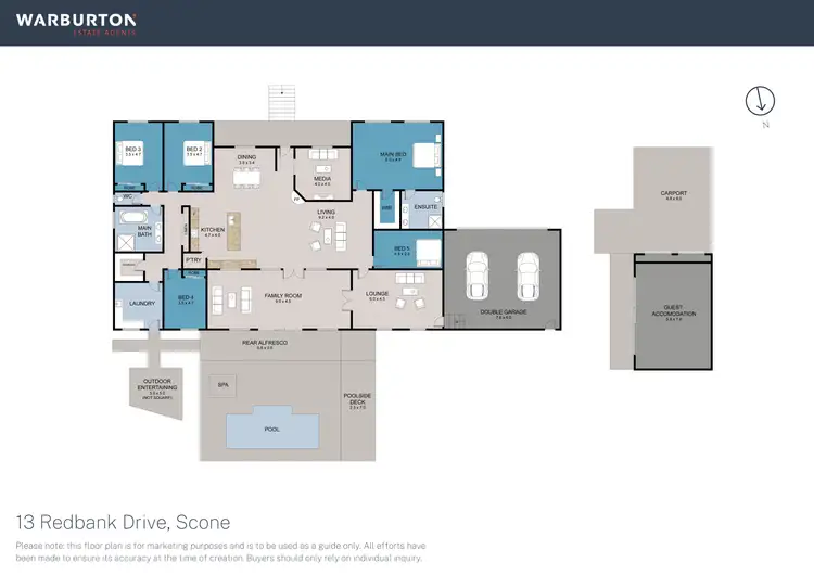 Floorplan of Homely house listing, 13 Redbank Drive, Scone NSW 2337