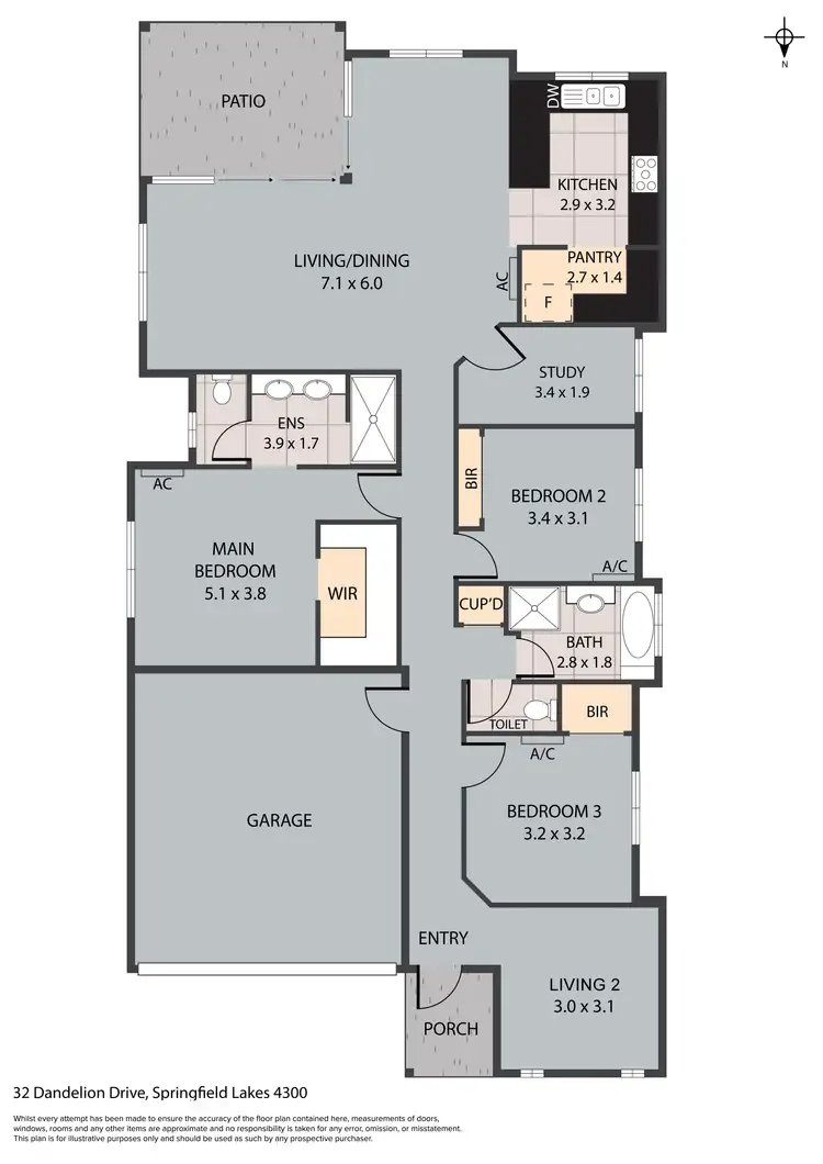 Floorplan of Homely house listing, 32 Dandelion Drive, Springfield Lakes QLD 4300