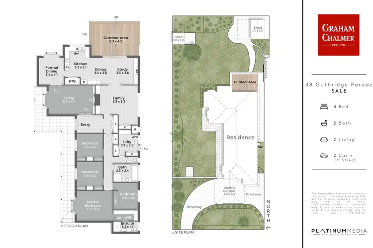 Floorplan of Homely house listing, 48 Guthridge Parade, Sale VIC 3850
