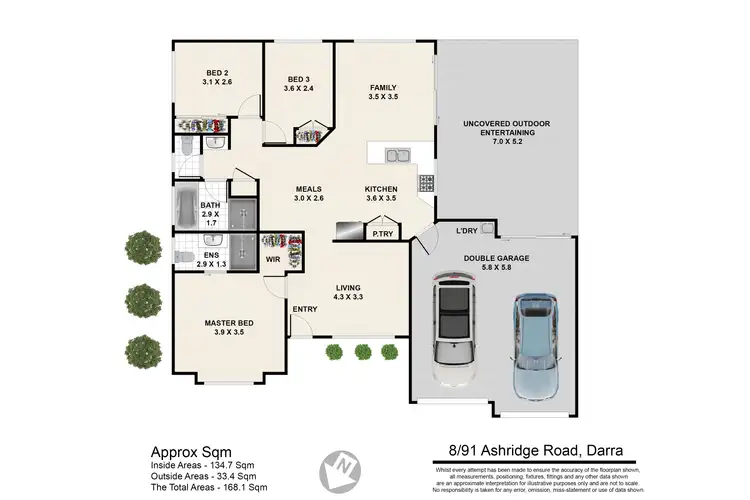 Floorplan of Homely townhouse listing, 8/91 Ashridge Road, Darra QLD 4076