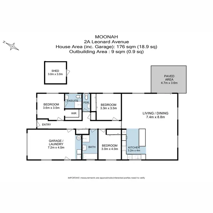 Floorplan of Homely house listing, 2A Leonard Avenue, Moonah TAS 7009