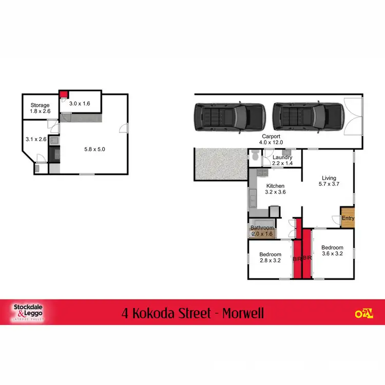 Floorplan of Homely house listing, 4 Kokoda Street, Morwell VIC 3840