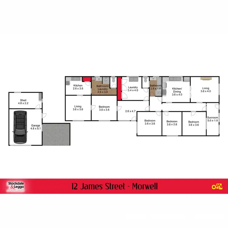 Floorplan of Homely house listing, 12 James Street, Morwell VIC 3840