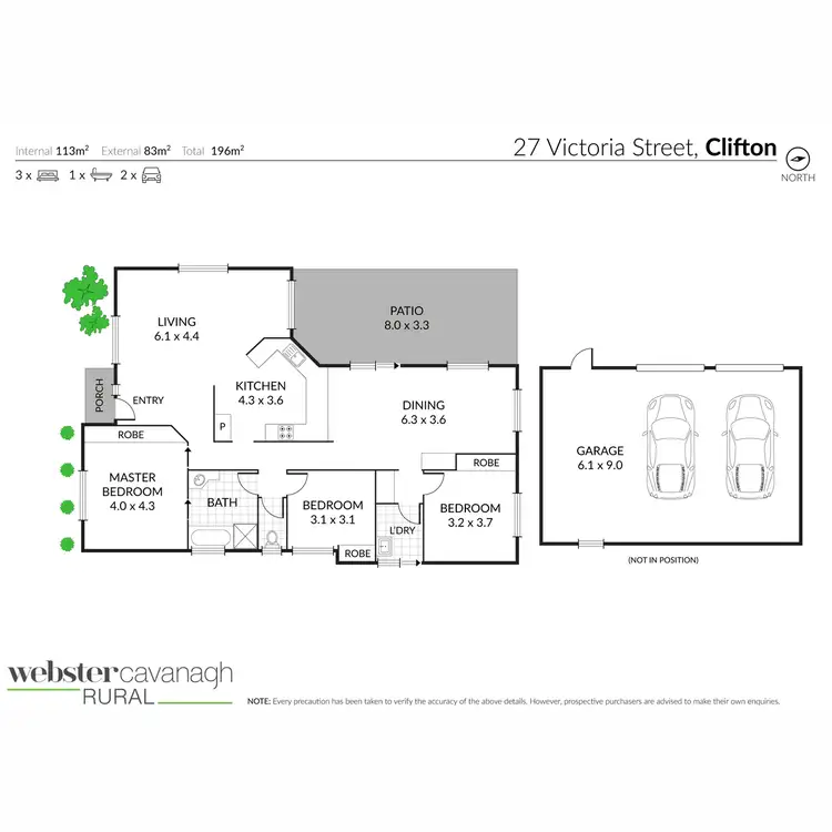 Floorplan of Homely house listing, 27 Victoria Street, Clifton QLD 4361