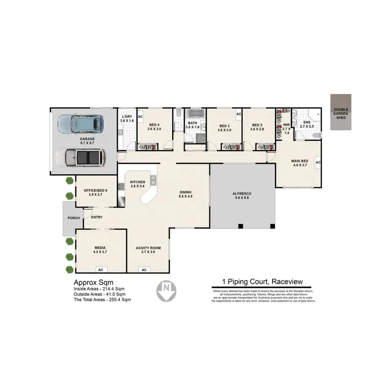 Floorplan of Homely house listing, 1 Piping Court, Raceview QLD 4305