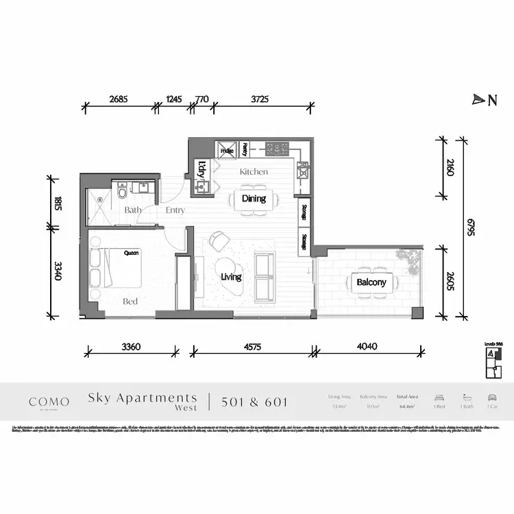Floorplan of Homely apartment listing, 115/170 The Parade, Norwood SA 5067