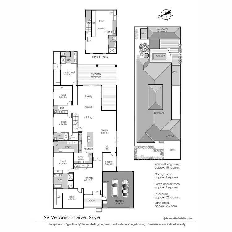 Floorplan of Homely house listing, 29 Veronica Drive, Skye VIC 3977