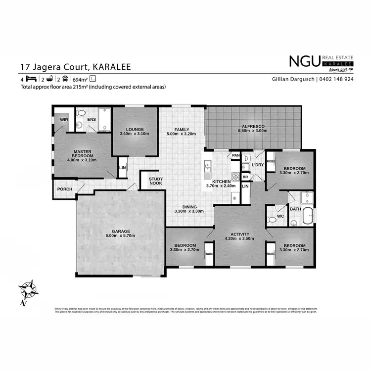 Floorplan of Homely house listing, 17 Jagera Court, Karalee QLD 4306