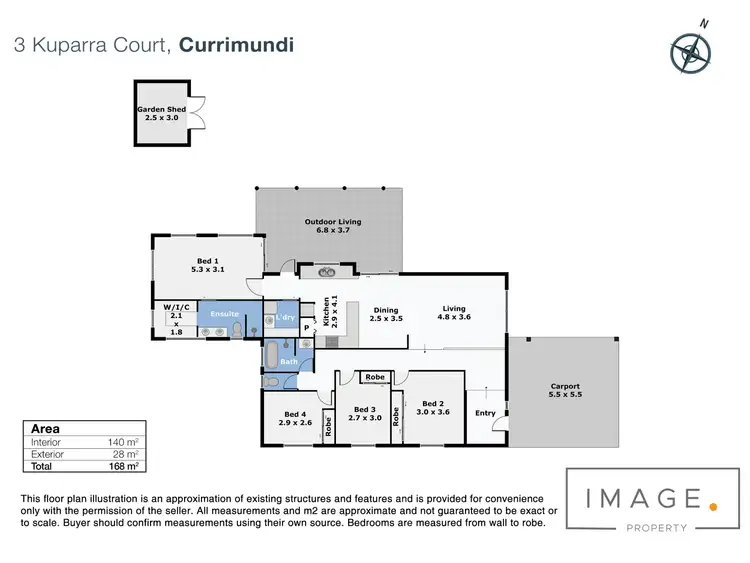 Floorplan of Homely house listing, 3 Kuparra Court, Currimundi QLD 4551