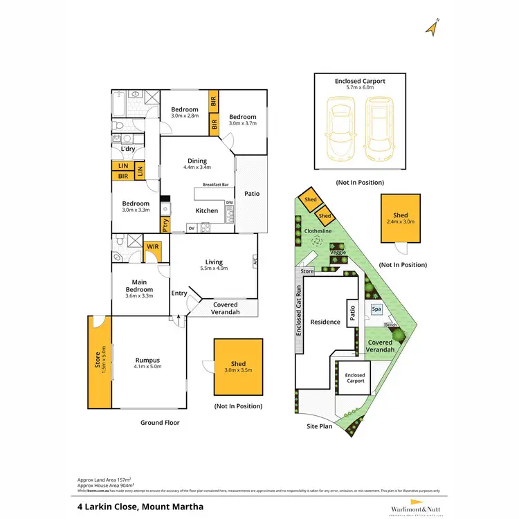 Floorplan of Homely house listing, 4 Larkin Close, Mount Martha VIC 3934
