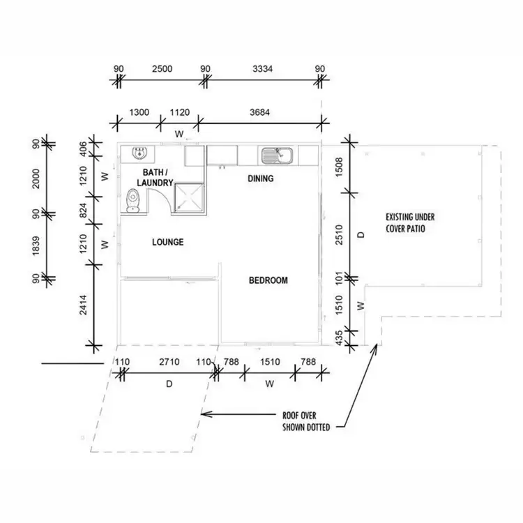 Floorplan of Homely semi-detached listing, 23 Stubbs Road, Woodridge QLD 4114