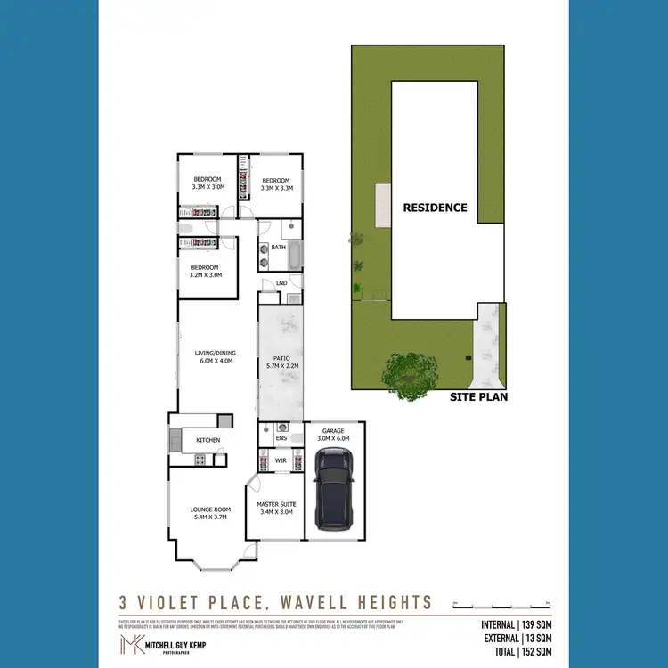 Floorplan of Homely house listing, 3 Violet Place, Wavell Heights QLD 4012