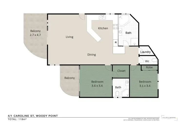 Floorplan of Homely apartment listing, 4/1 Caroline Street, Woody Point QLD 4019