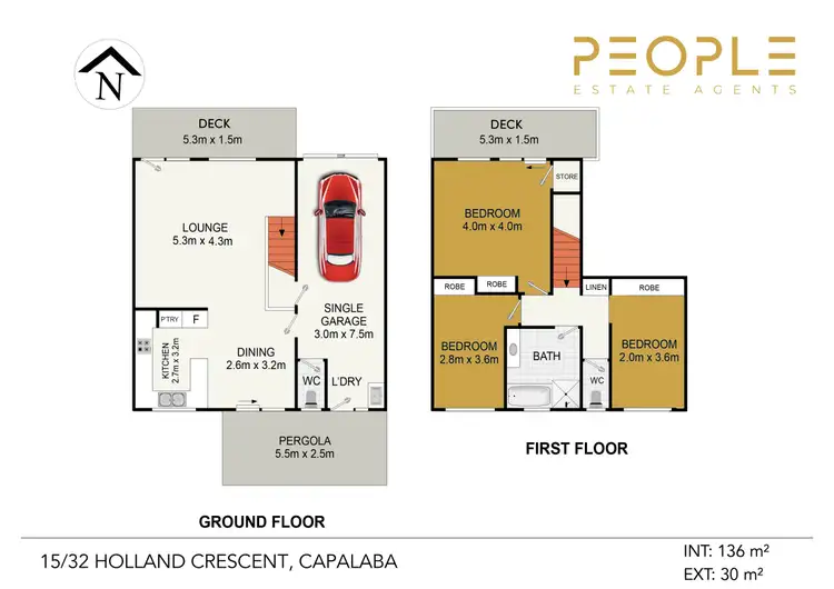 Floorplan of Homely townhouse listing, 15/32 Holland Crescent, Capalaba QLD 4157