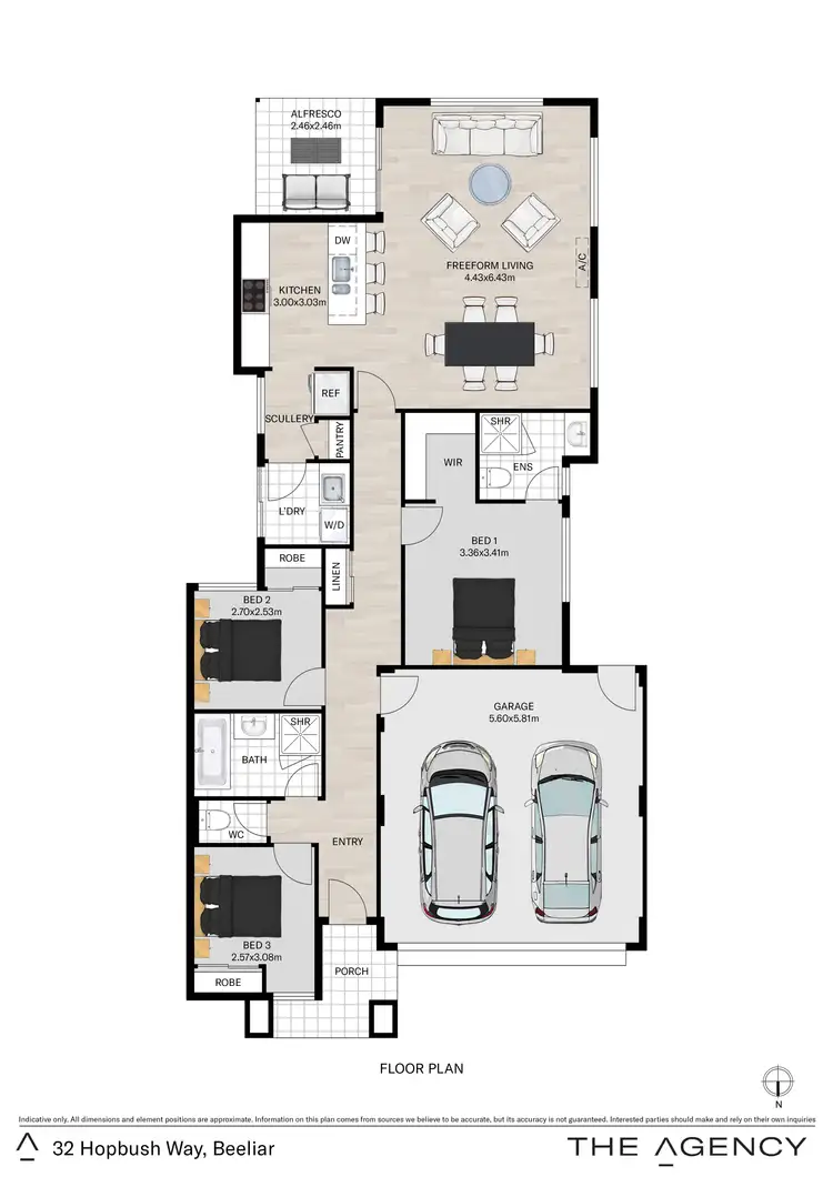 Floorplan of Homely house listing, 32 Hopbush Way, Beeliar WA 6164