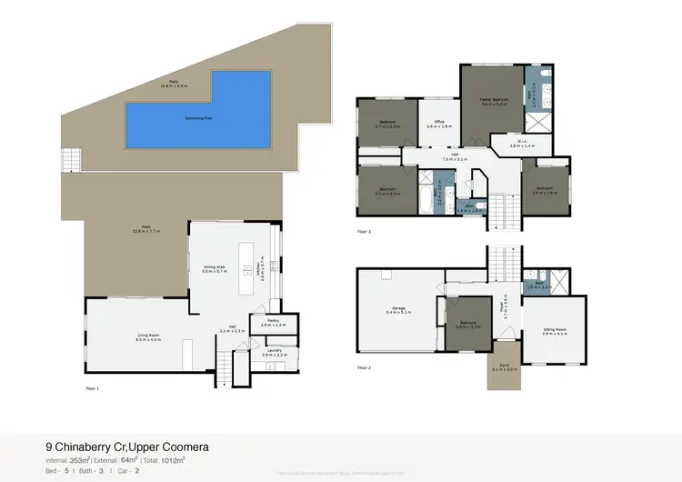 Floorplan of Homely house listing, 9 Chinaberry Crescent, Upper Coomera QLD 4209