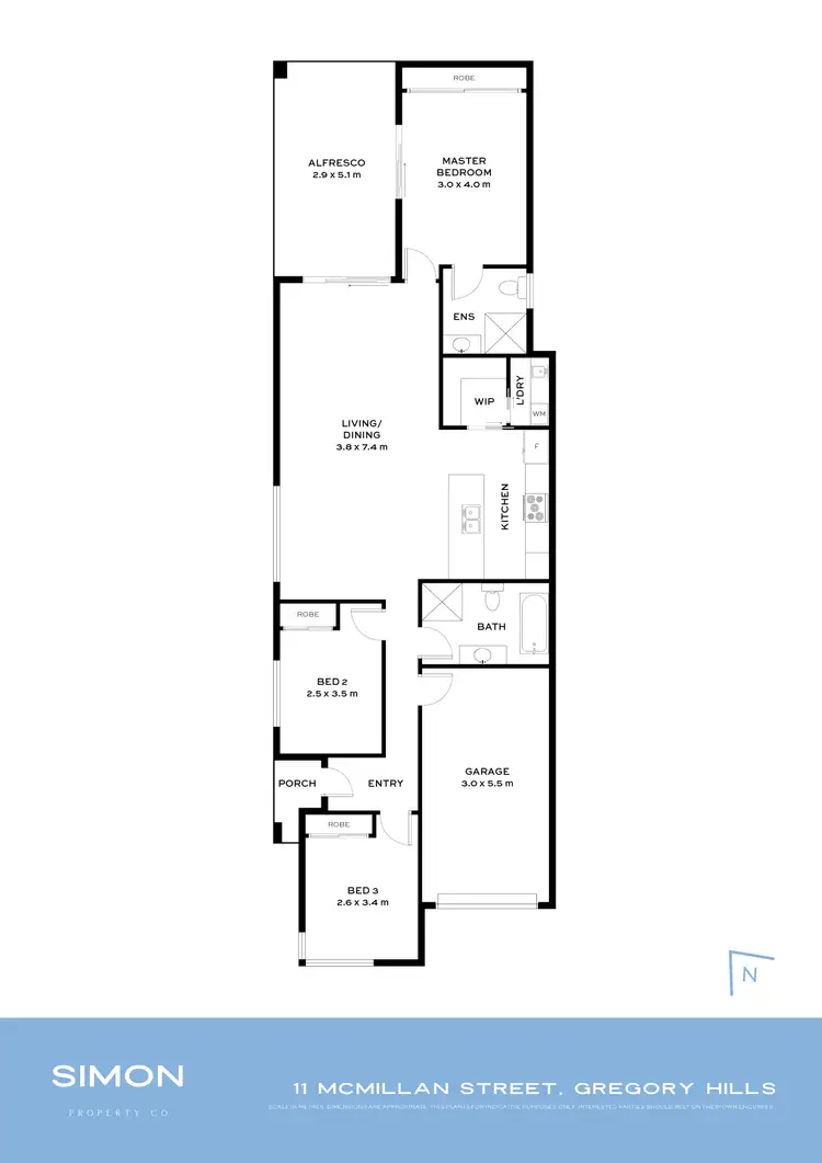 Floorplan of Homely house listing, 11 McMillan Street, Gregory Hills NSW 2557