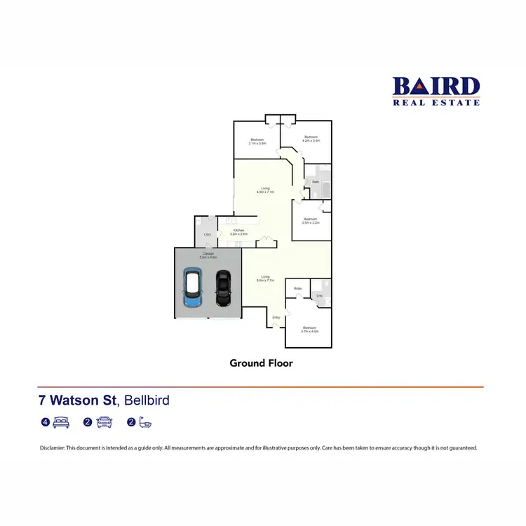 Floorplan of Homely house listing, 7 Watson Street, Bellbird NSW 2325
