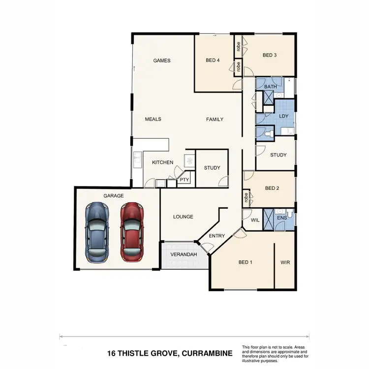 Floorplan of Homely house listing, 16 Thistle Grove, Currambine WA 6028