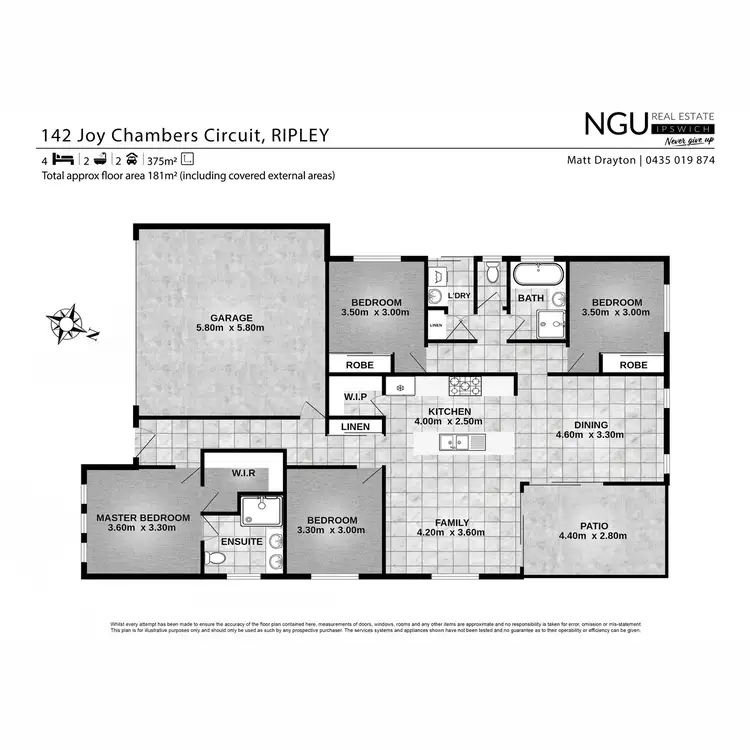 Floorplan of Homely house listing, 142 Joy Chambers Circuit, Ripley QLD 4306