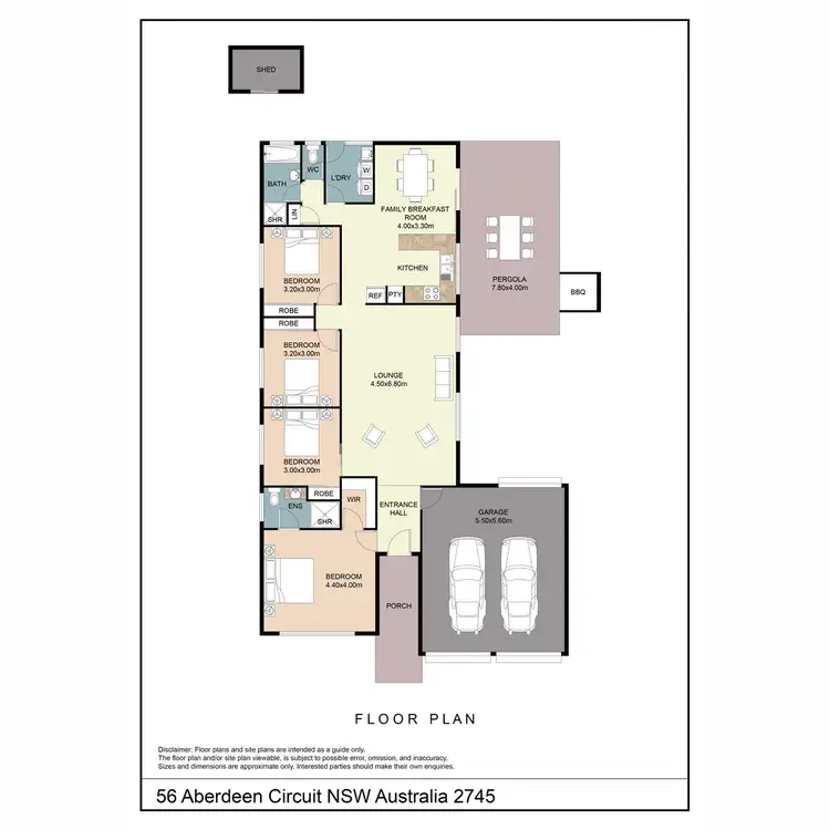 Floorplan of Homely house listing, 56 Aberdeen Circuit, Glenmore NSW 2570