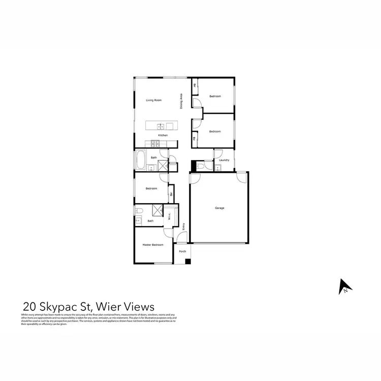 Floorplan of Homely house listing, 20 Skypac Street, Weir Views VIC 3338