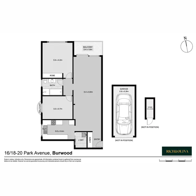 Floorplan of Homely apartment listing, 16/18-20 Park Avenue, Burwood NSW 2134