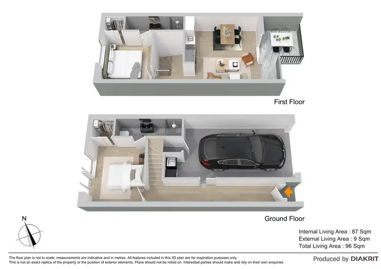 Floorplan of Homely townhouse listing, 2/26-28 Nightingale Drive, Lawnton QLD 4501