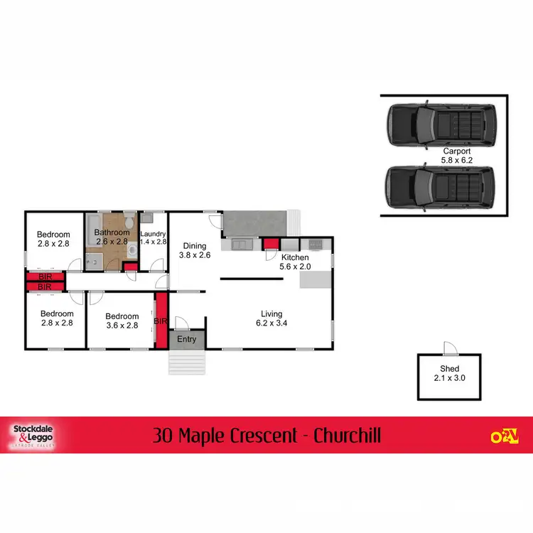 Floorplan of Homely house listing, 30 Maple Crescent, Churchill VIC 3842