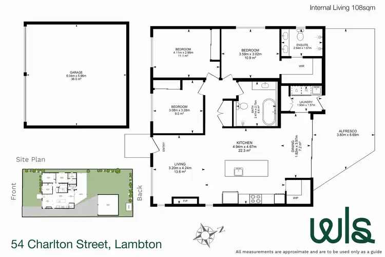 Floorplan of Homely house listing, 54 Charlton Street, Lambton NSW 2299