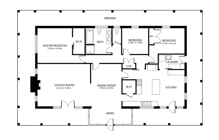 Floorplan of Homely house listing, 121 Hodgson Lane, Yackandandah VIC 3749