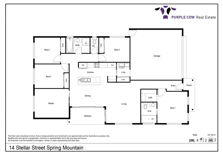 Floorplan of Homely house listing, 14 Stellar Street, Spring Mountain QLD 4300