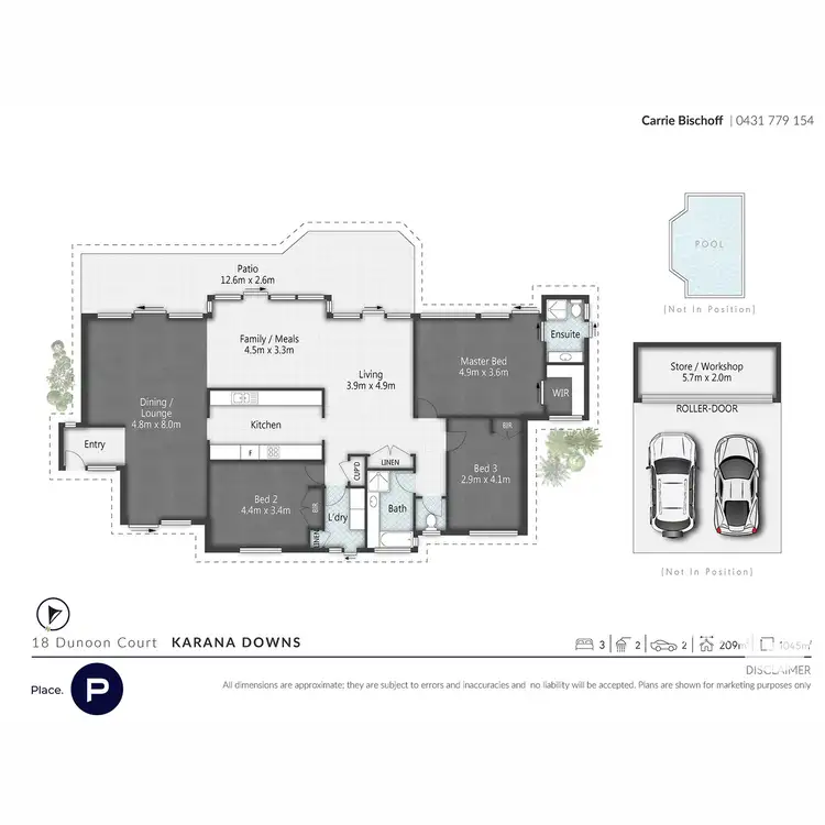 Floorplan of Homely house listing, 18 Dunoon Court, Karana Downs QLD 4306
