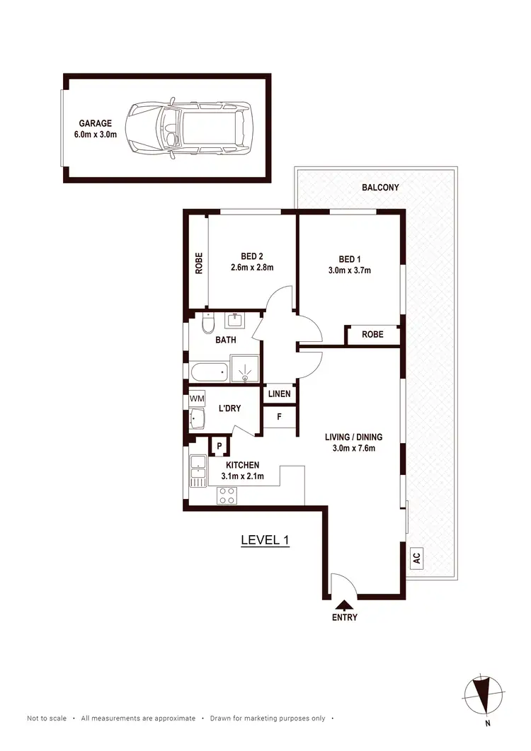 Floorplan of Homely unit listing, 6/9 Edgeworth David Avenue, Hornsby NSW 2077