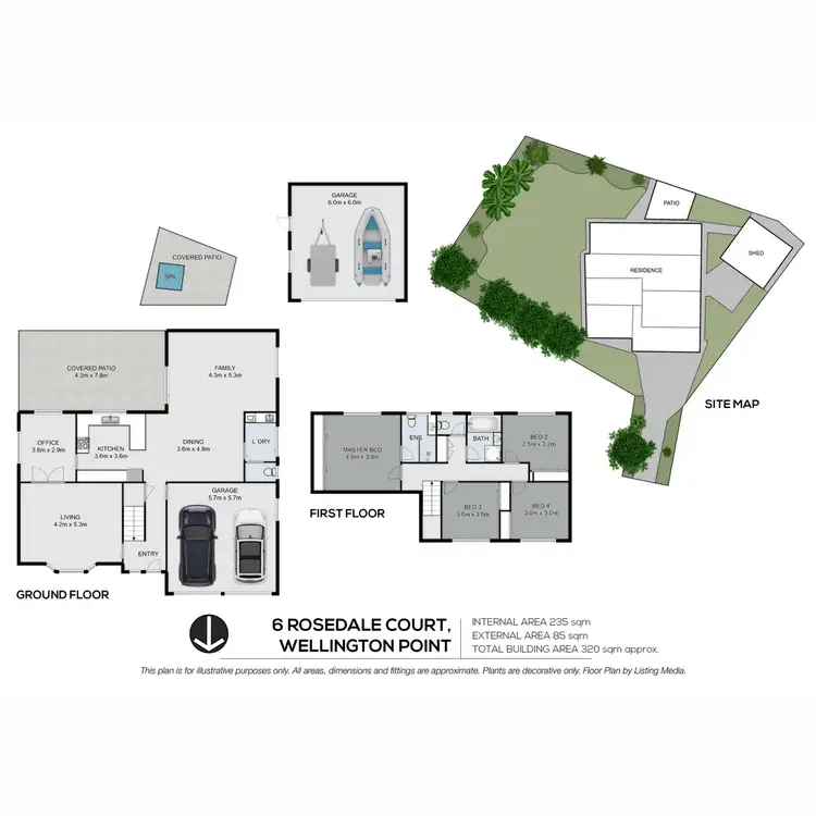 Floorplan of Homely house listing, 6 Rosedale Court, Wellington Point QLD 4160