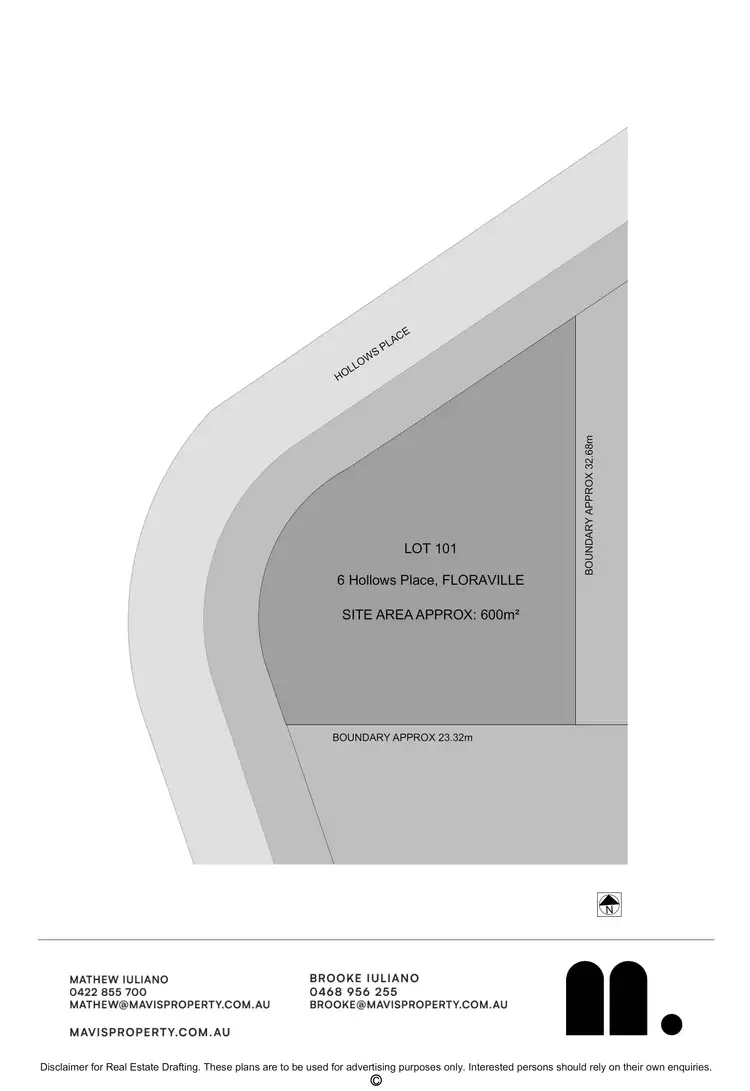 Floorplan of Homely land listing, 6 Hollows Place, Floraville NSW 2280
